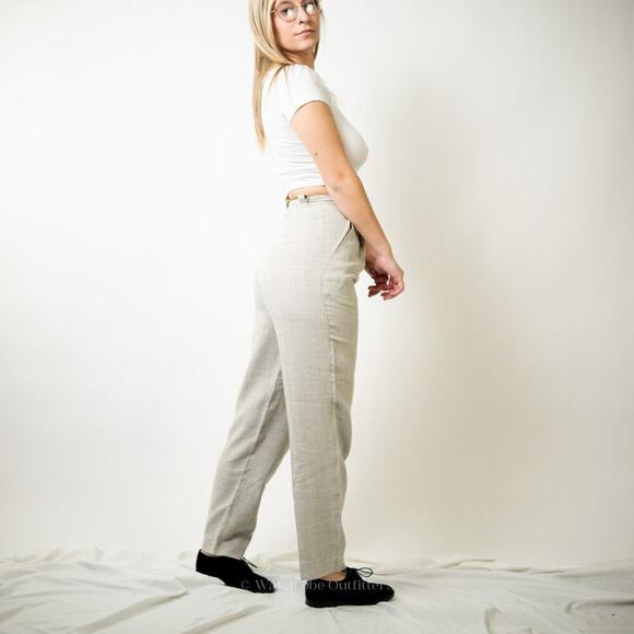 Vintage 70s MOD Georges Marciano Plaid Houndstooth Trouser Pants - 2 - Picture 9 of 12